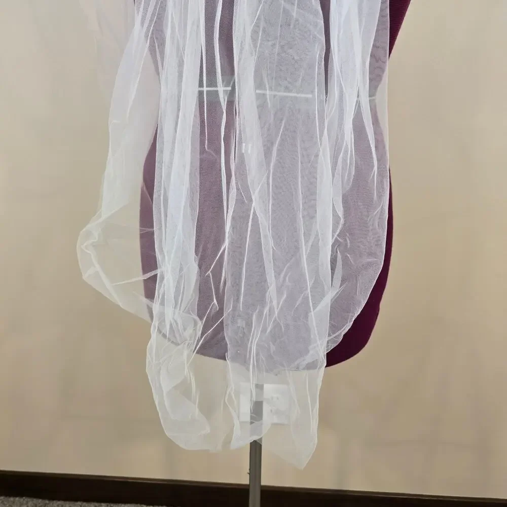 Women's Ivory Hair Comb Wedding Veil